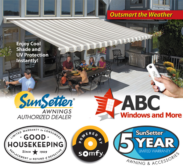 Sunsetter Retractable Awaning Motorized Retractable Awning Windows